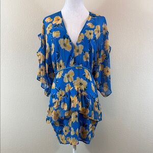 La Maison Talulah Vibrant Floral Mini Dress Size Small